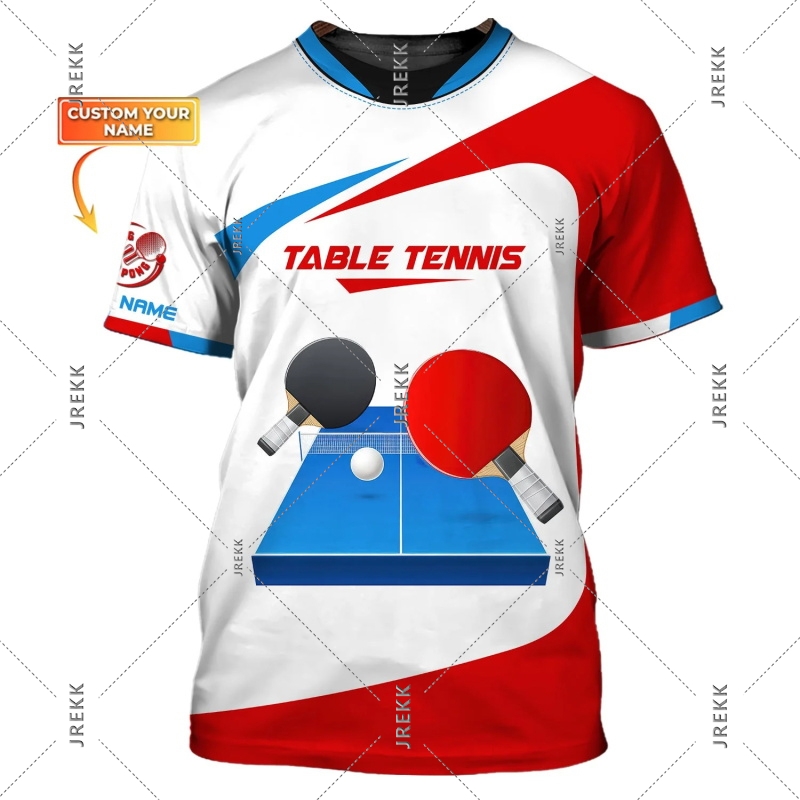 Table Tennis Name - Футболка для настольного тенниса для мужчин,